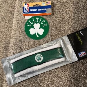 Boston Celtics Headband and Decal NWT